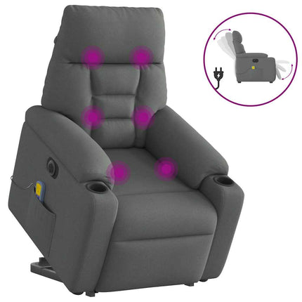 Sta-Op-Massagestoel Elektrisch Verstelbaar Stof