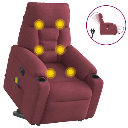 Sta-Op-Massagestoel Elektrisch Verstelbaar Stof