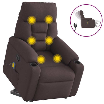 Sta-Op-Massagestoel Elektrisch Verstelbaar Stof