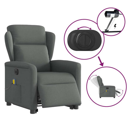 Sta-Op-Massagestoel Elektrisch Verstelbaar Stof