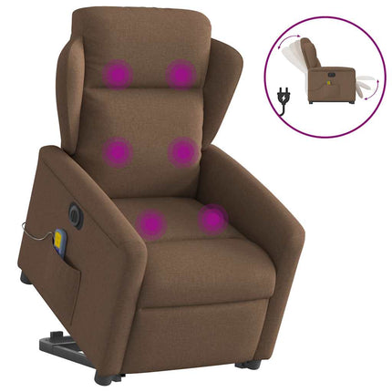 Sta-Op-Massagestoel Elektrisch Verstelbaar Stof