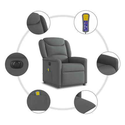 Massagestoel Elektrisch Verstelbaar Stof