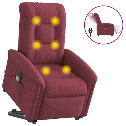 Sta-Op-Massagestoel Elektrisch Verstelbaar Stof