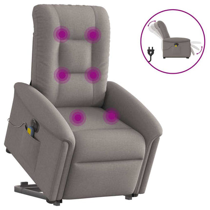 Sta-Op-Massagestoel Elektrisch Verstelbaar Stof