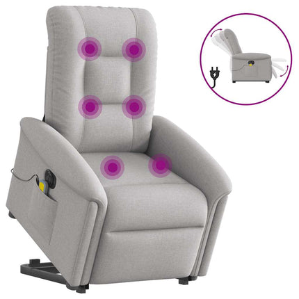 Sta-Op-Massagestoel Elektrisch Verstelbaar Stof