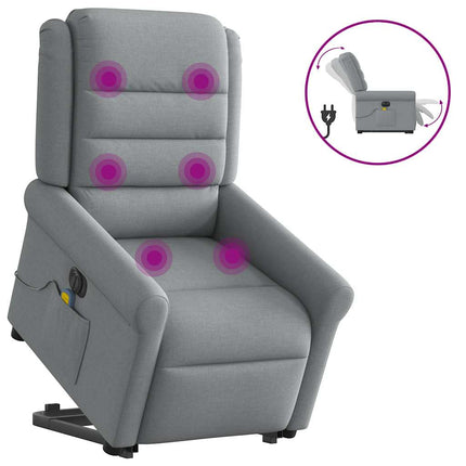 Sta-Op-Massagestoel Elektrisch Verstelbaar Stof