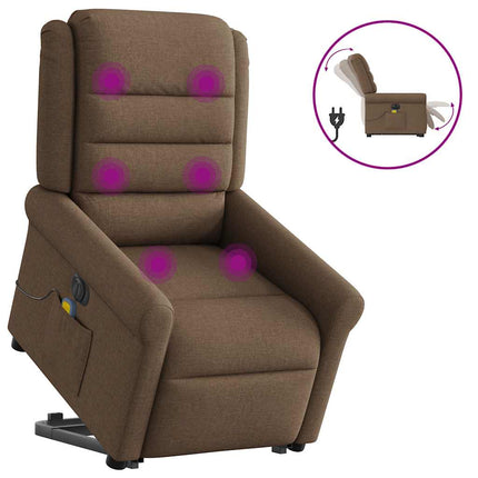 Sta-Op-Massagestoel Elektrisch Verstelbaar Stof