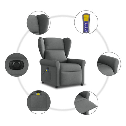 Massagestoel Elektrisch Verstelbaar Stof