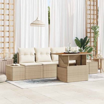 Tuin Eetset Met Kussen 5 Pcs