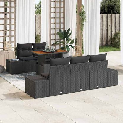 Tuin Eetset Met Kussen 6 Pcs