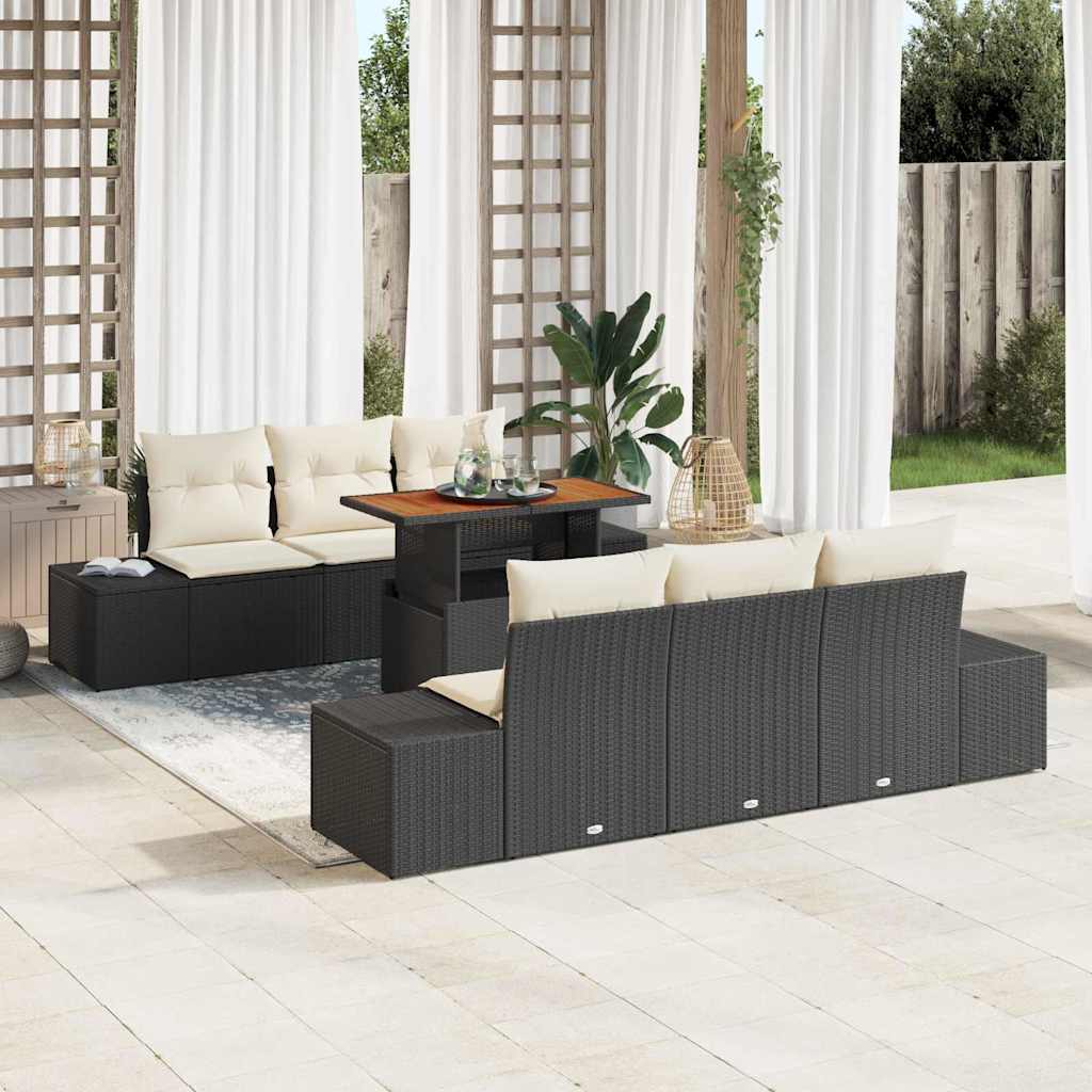Tuin Eetset Met Kussen 7 Pcs