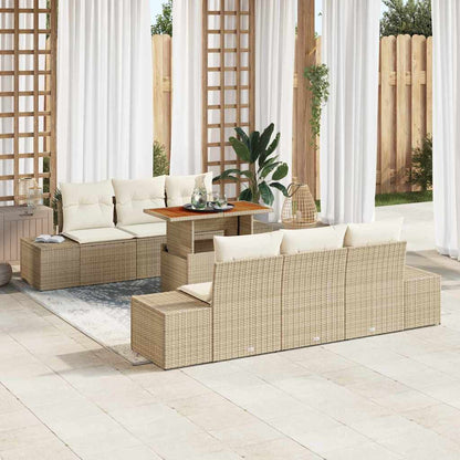 Tuin Eetset Met Kussen 7 Pcs