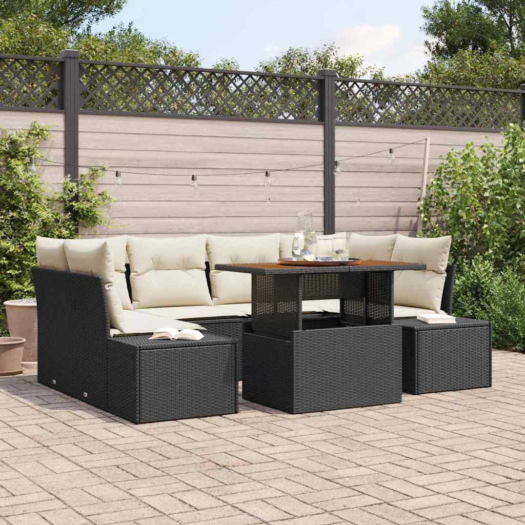 Tuin Eetset Met Kussen 7 Pcs