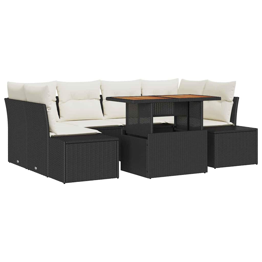 Tuin Eetset Met Kussen 7 Pcs