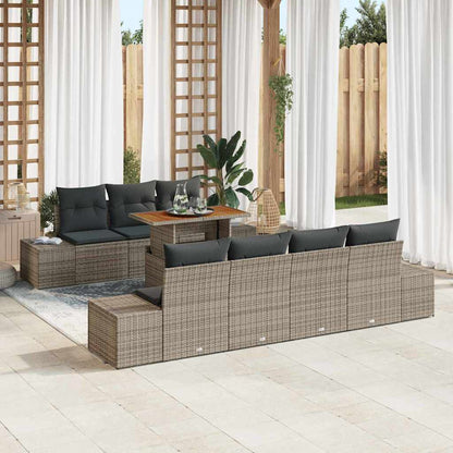 Tuin Eetset Met Kussen 8 Pcs