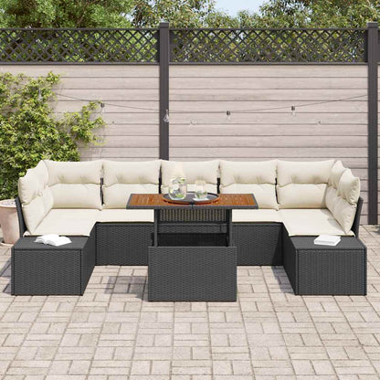 Tuin Eetset Met Kussen 8 Pcs