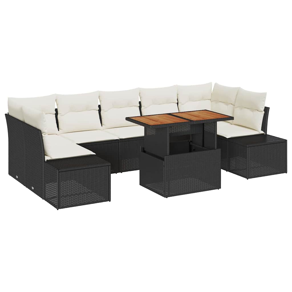 Tuin Eetset Met Kussen 8 Pcs