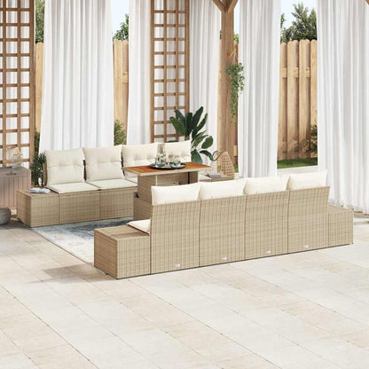 Tuin Eetset Met Kussen 9 Pcs