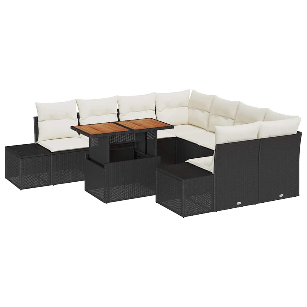 Tuin Eetset Met Kussen 9 Pcs