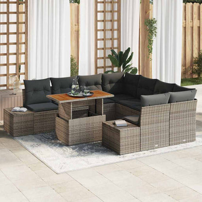 Tuin Eetset Met Kussen 9 Pcs