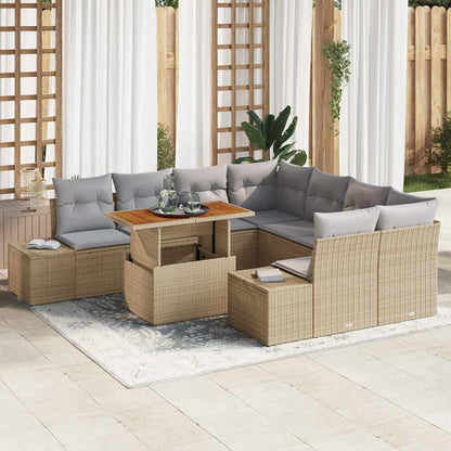 Tuin Eetset Met Kussen 9 Pcs