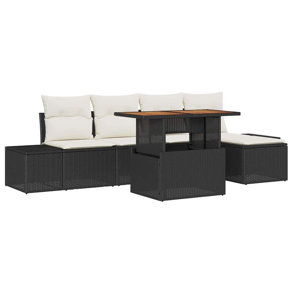 Tuin Eetset Met Kussen 6 Pcs