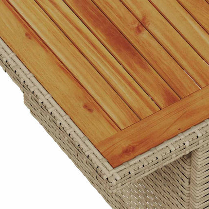 Tuinbankenset 6 St Beige Poly Rattan