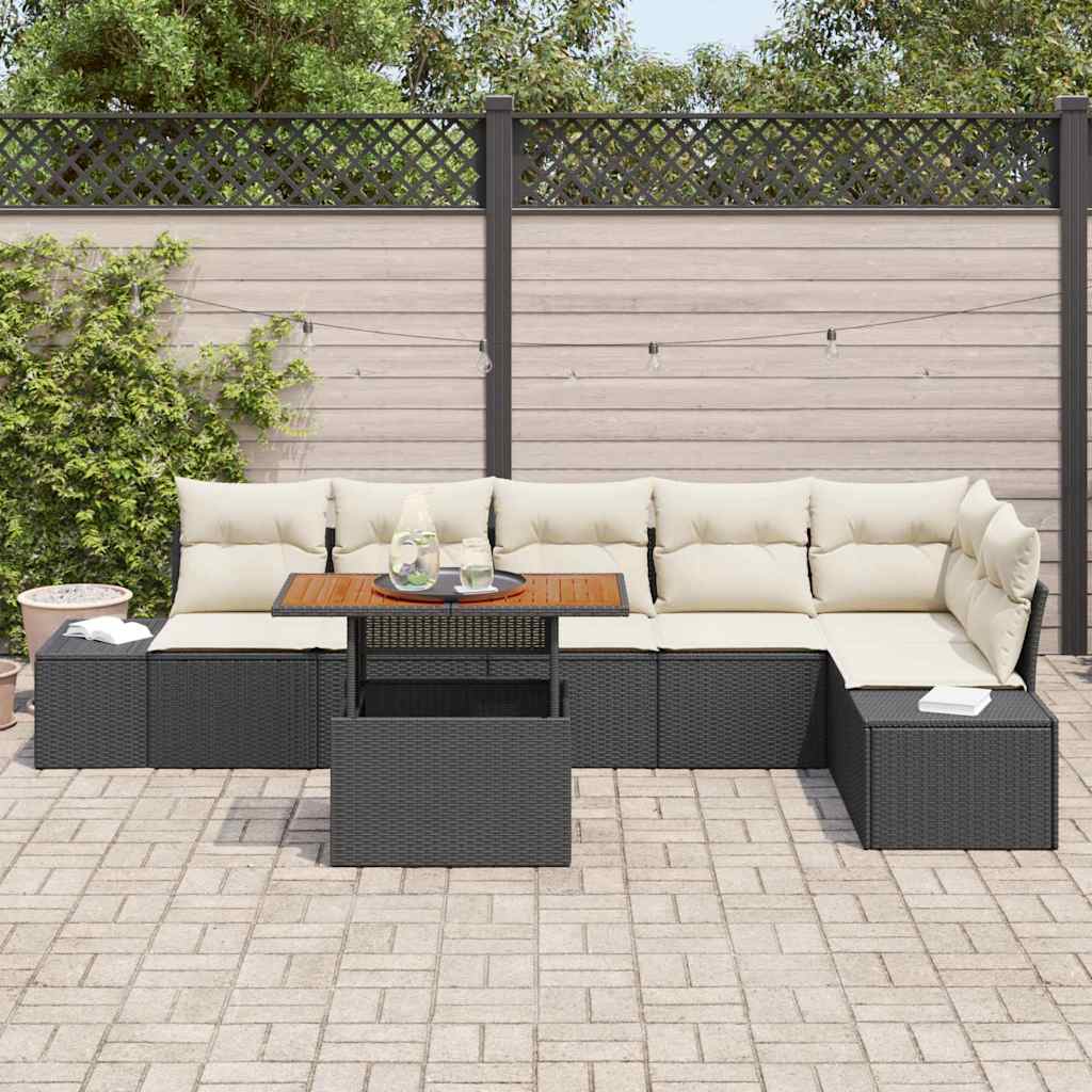 Tuin Eetset Met Kussen 7 Pcs