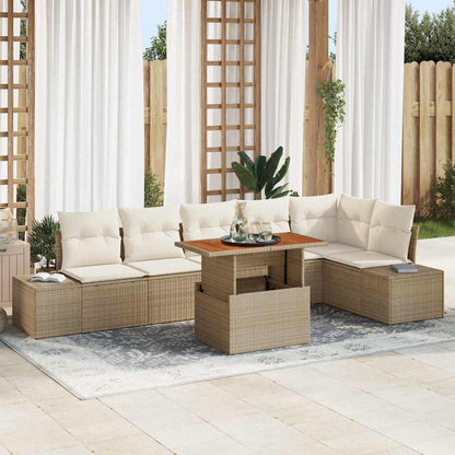 Tuin Eetset Met Kussen 7 Pcs