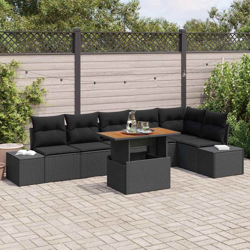 Tuin Eetset Met Kussen 7 Pcs