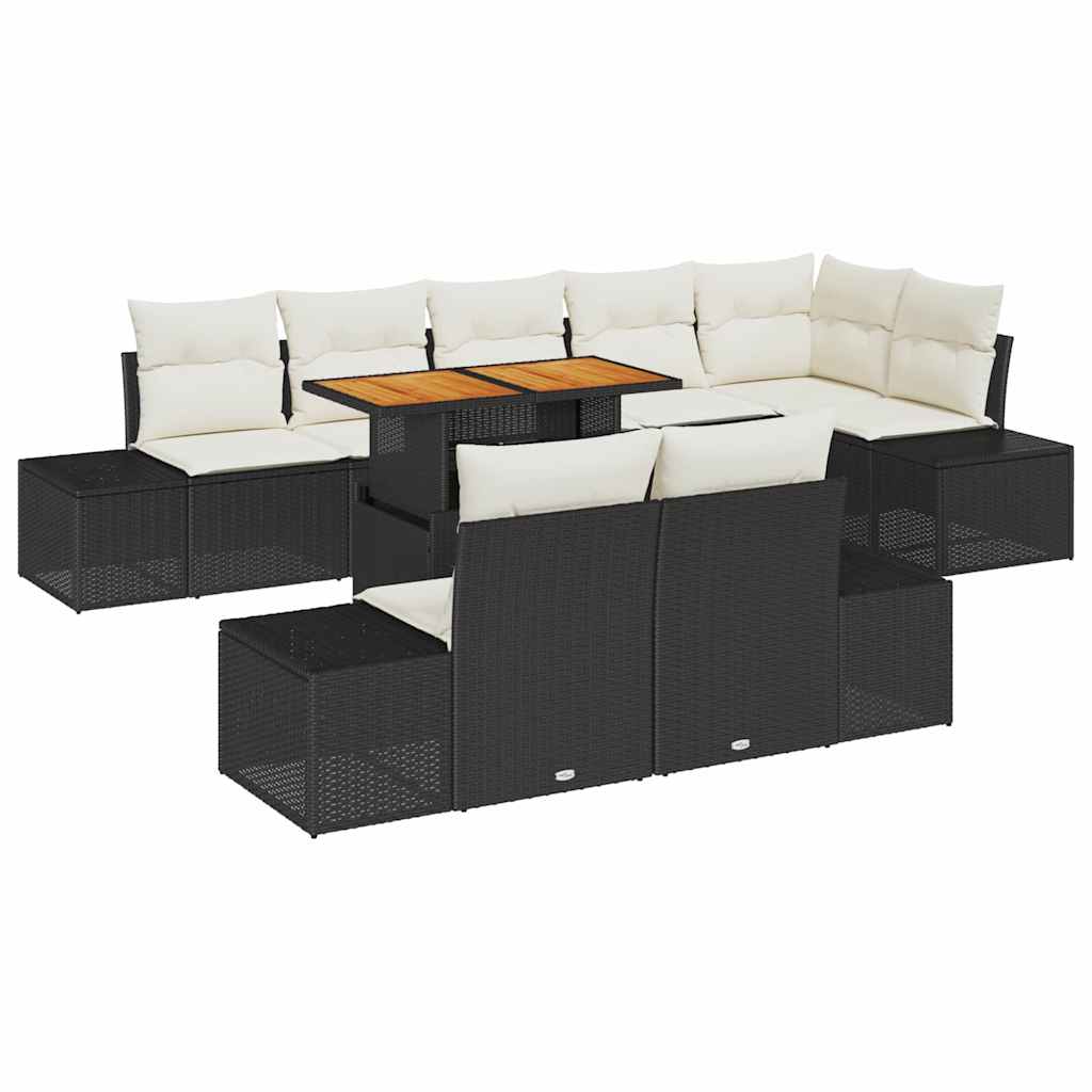 Tuin Eetset Met Kussen 9 Pcs