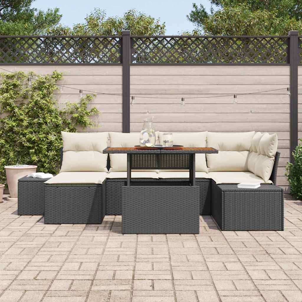 Tuin Eetset Met Kussen 7 Pcs
