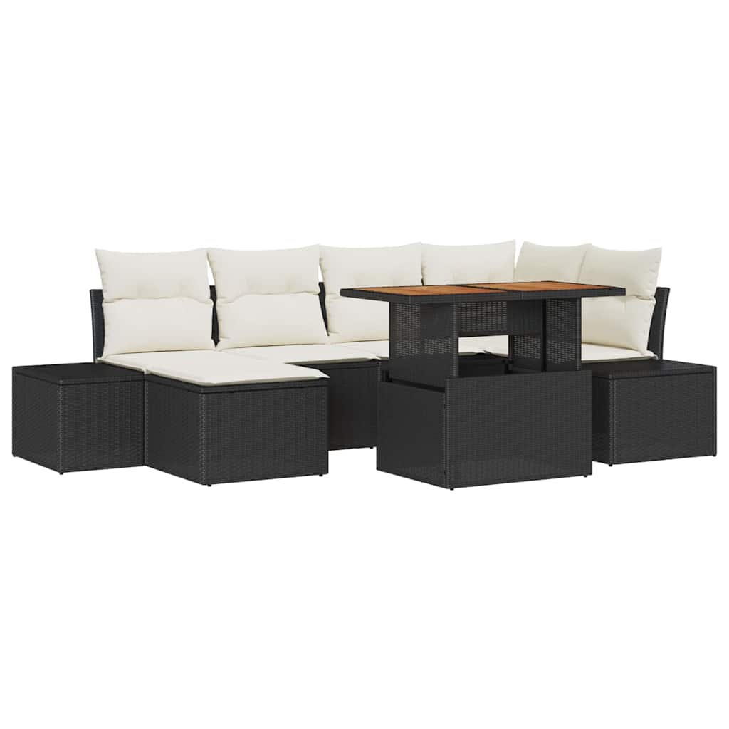 Tuin Eetset Met Kussen 7 Pcs