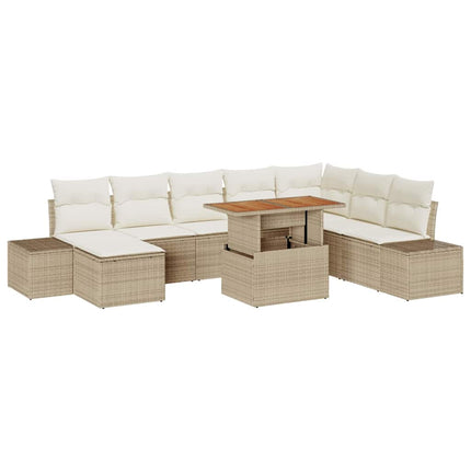 Tuinbankenset 9 Pcs En Crème