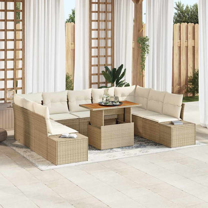 Tuin Eetset Met Kussen 10 Pcs