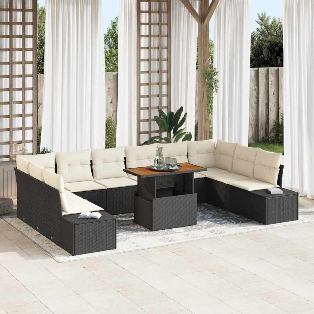 Tuin Sofa Set Met Kussen 11 Pcs