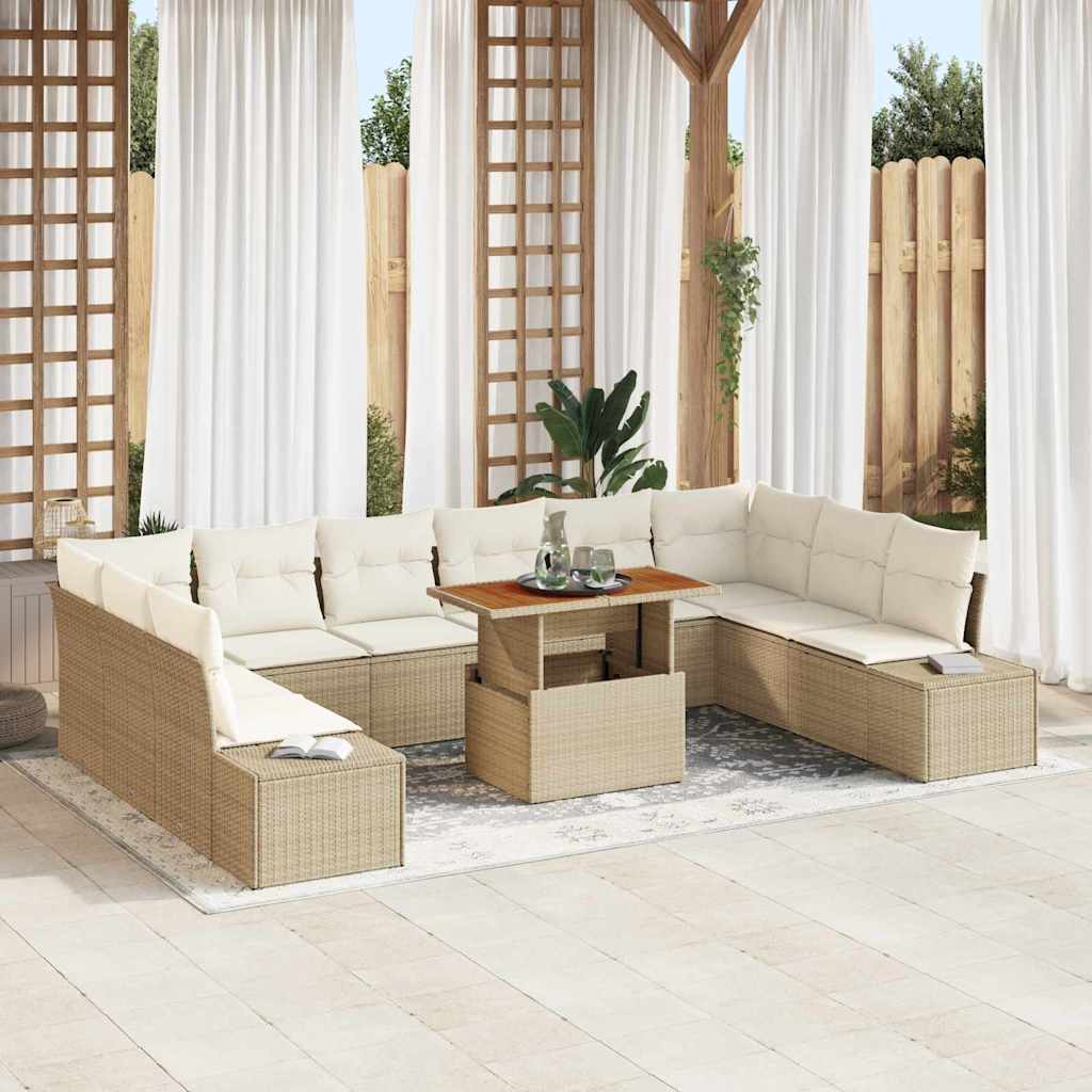 Tuin Sofa Set Met Kussen 11 Pcs