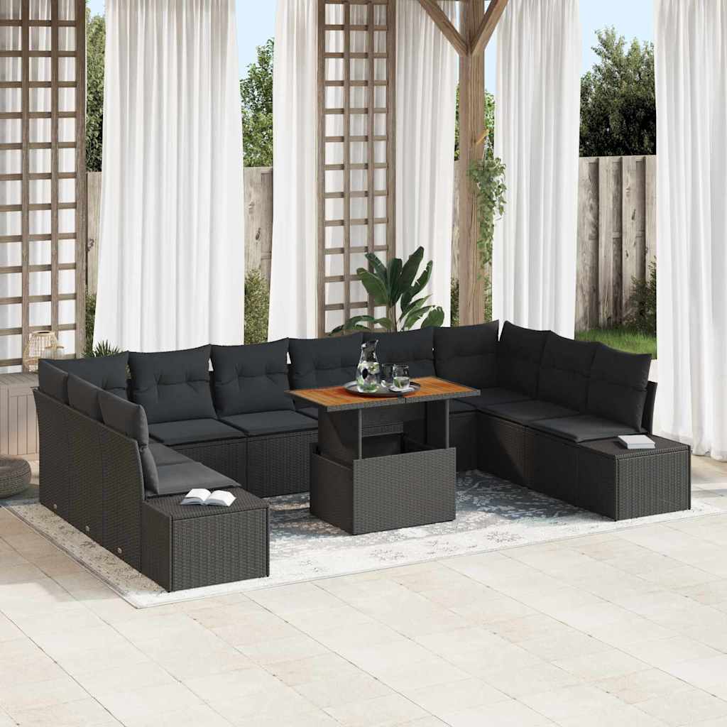 Tuin Sofa Set Met Kussen 11 Pcs