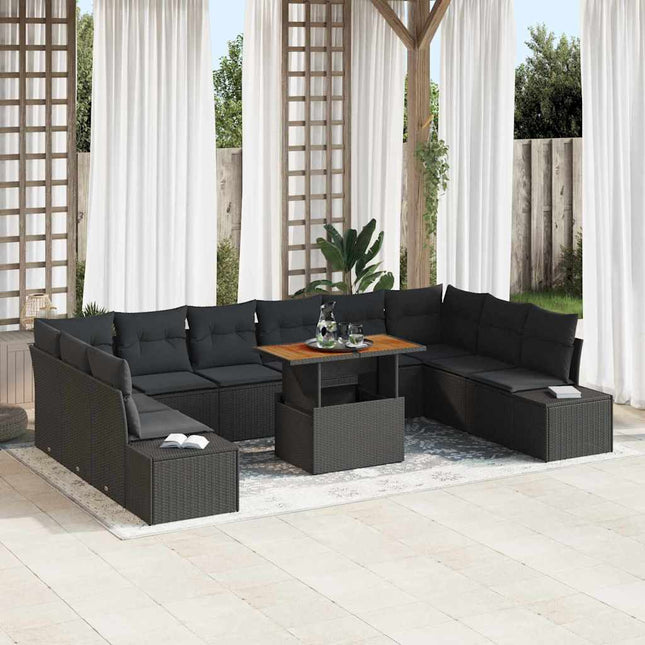 Tuin Sofa Set Met Kussen 11 Pcs