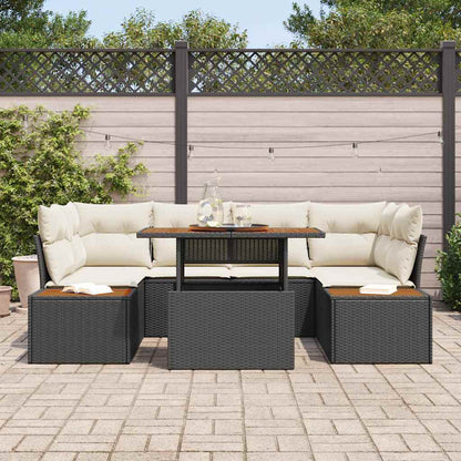Tuin Eetset Met Kussen 9 Pcs En Beige