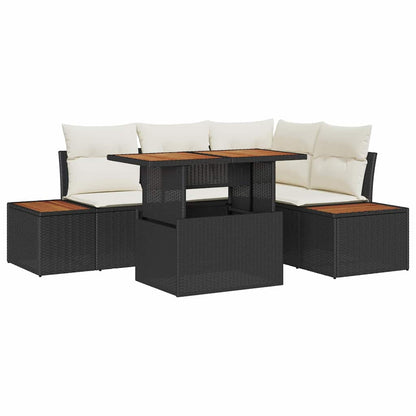 Tuin Eetset Met Kussen 5 Pcs En Beige