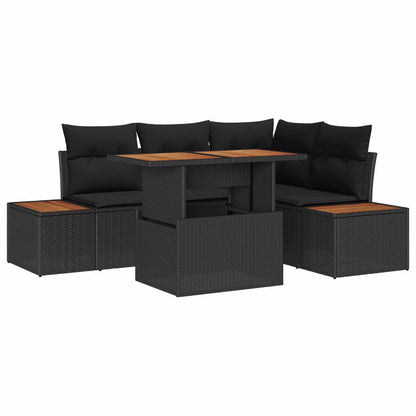 Tuin Eetset Met Kussen 5 Pcs En Beige