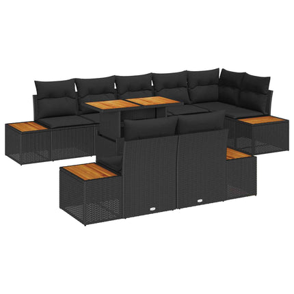 Tuin Eetset Met Kussen 9 Pcs En Crème