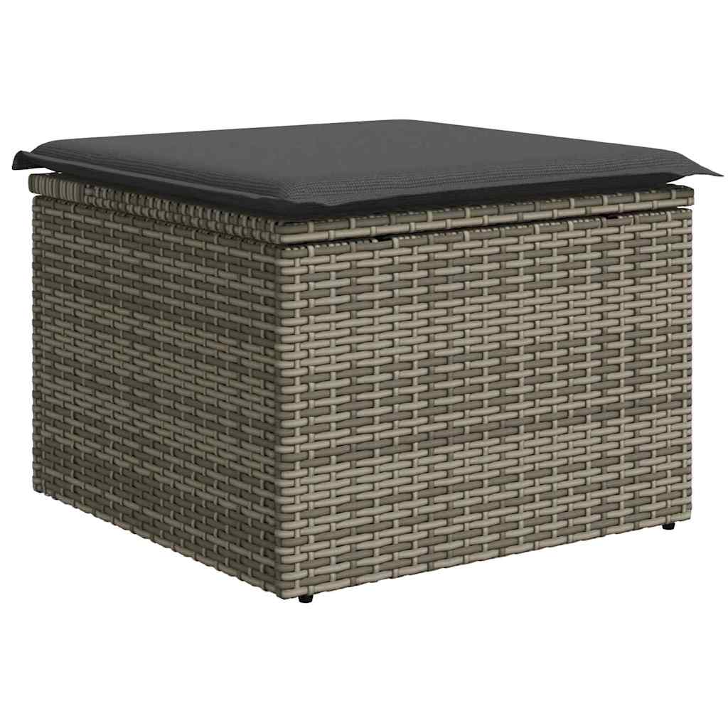 Tuin Eetset Met Kussen 9 Pcs En Bruin