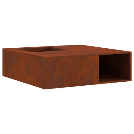 Vuurkorf Roestkleurig 100 X 100 X 30 Cm Weervast Staal