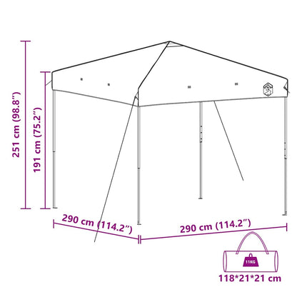 Luifeltent 290 X 290 X 251 Cm Stof
