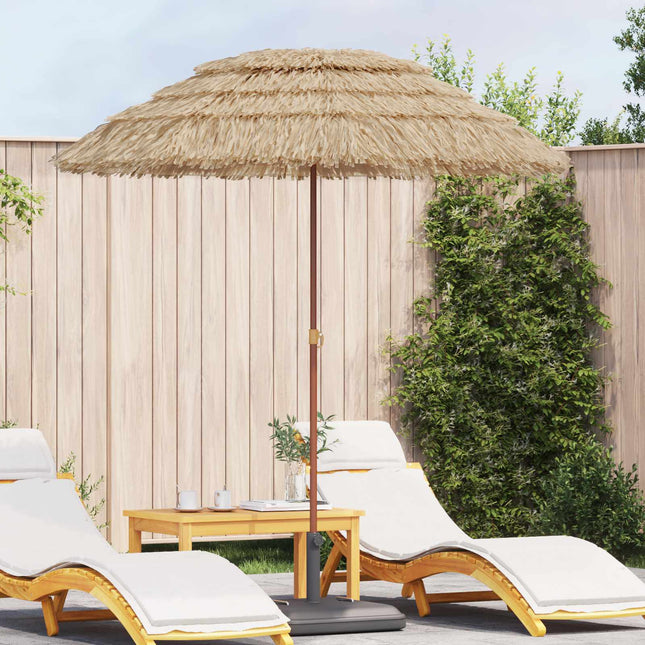 Strandparasol Naturel 255 X 255 X 255 Cm Polyester En Staal