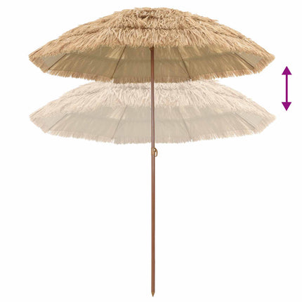 Strandparasol Naturel 255 X 255 X 255 Cm Polyester En Staal