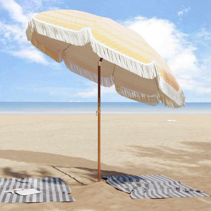 Strandparasol 205 X 205 X 210 Cm Polyester En Staal