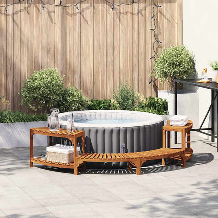 Hottub Omgeving Half-Rond Bruin